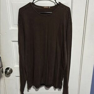 Agave Brown Long Sleeve Tee Classic Crew